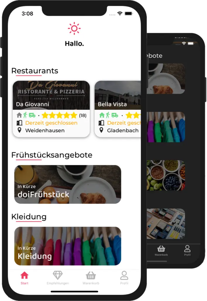 ferron Café Restaurant Bistro Lahn-Dill-Bergland-Therme Bad Endbach, App doiApp